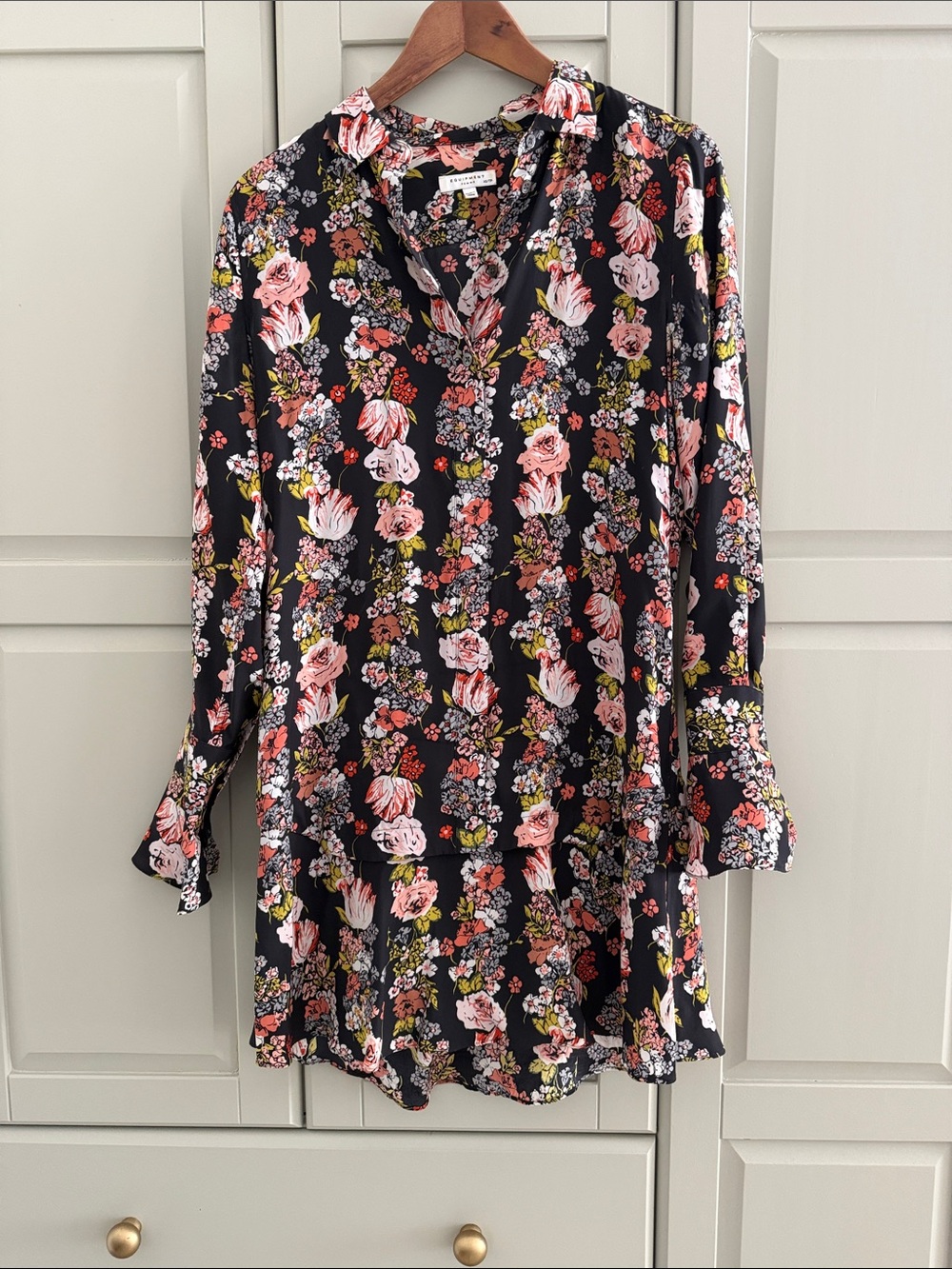 Equipment Silk Dress - has flaw, read and see photos!